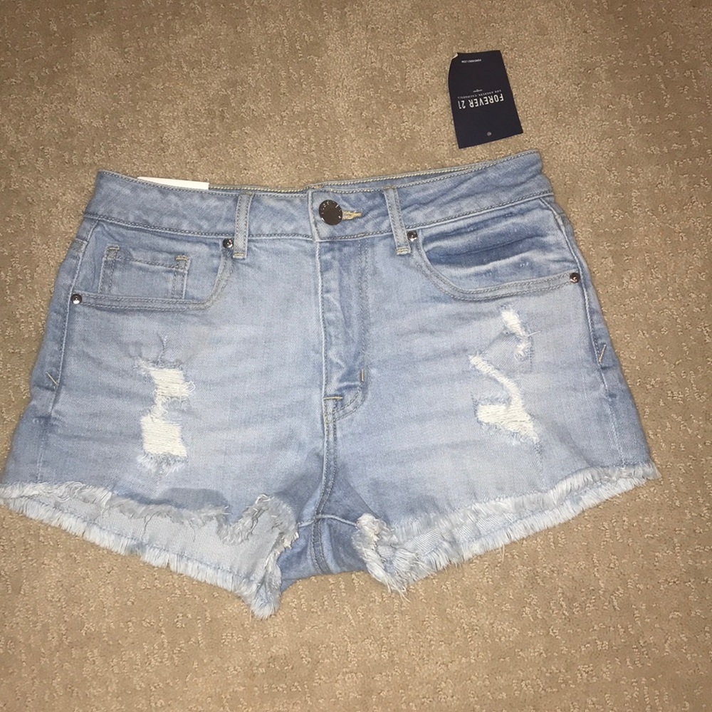 forever 21 mid - rise shorts